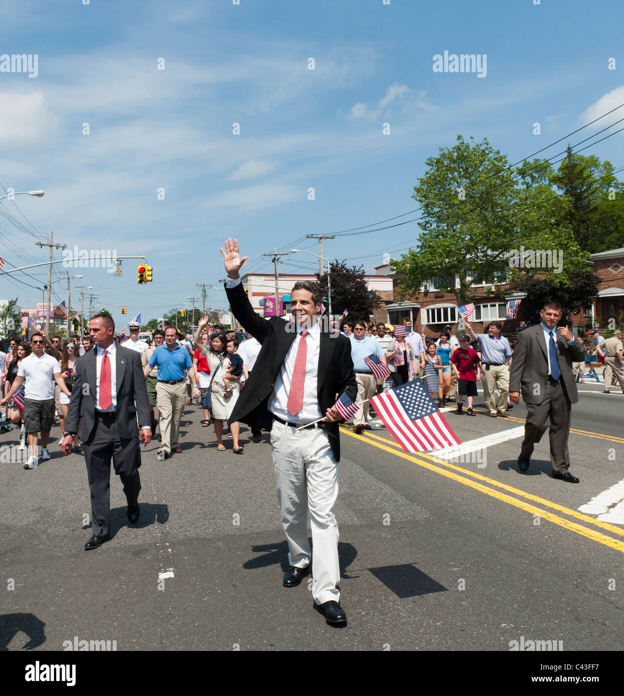New York Governor Andrew M. Cuomo in Little Neck Douglaston Memorial