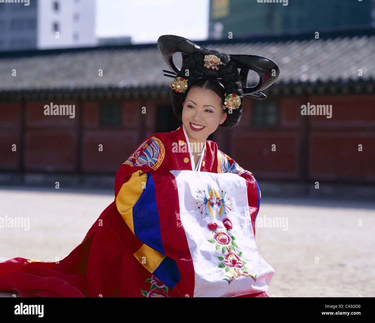 Asia, Costume, Holiday, Kyongbokkung palace, Landmark, Seoul, South ...