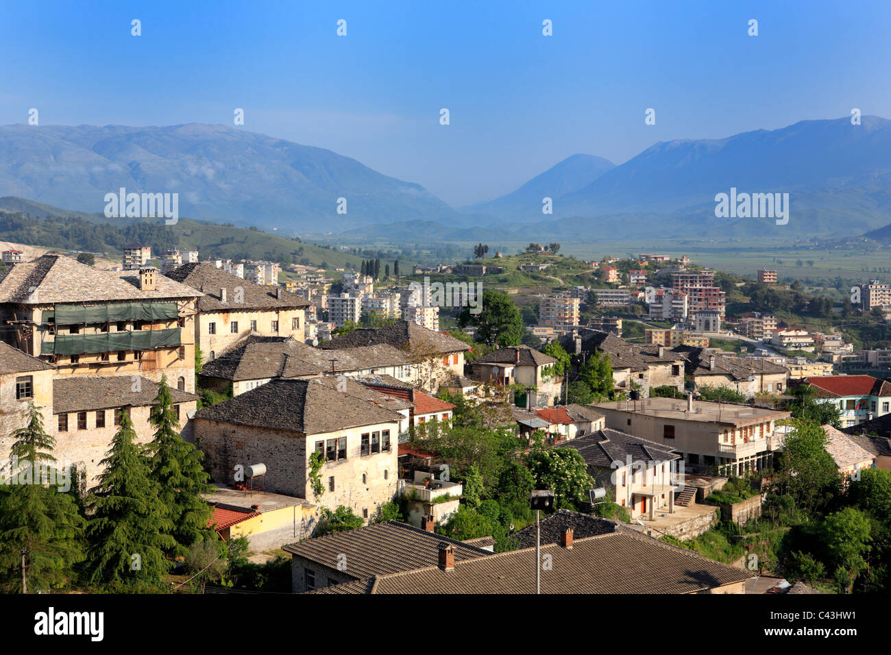 Albania, Balkans, Central Europe, Eastern Europe, European, Southern Europe, travel destinations, Architecture, building, house, Stock Photo