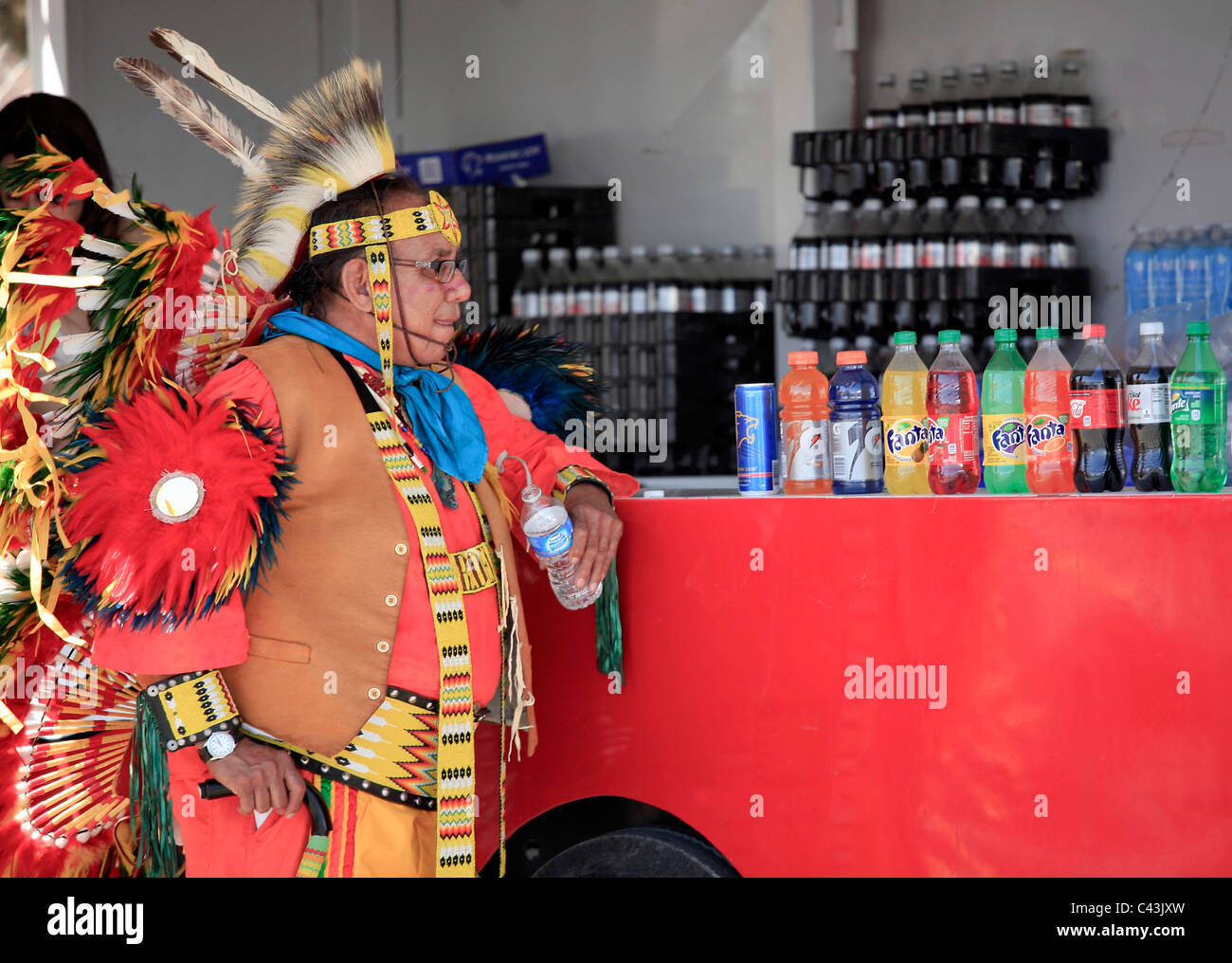 El Paso, Texas, USA Ysleta del Sur powwow organised by the Tigua