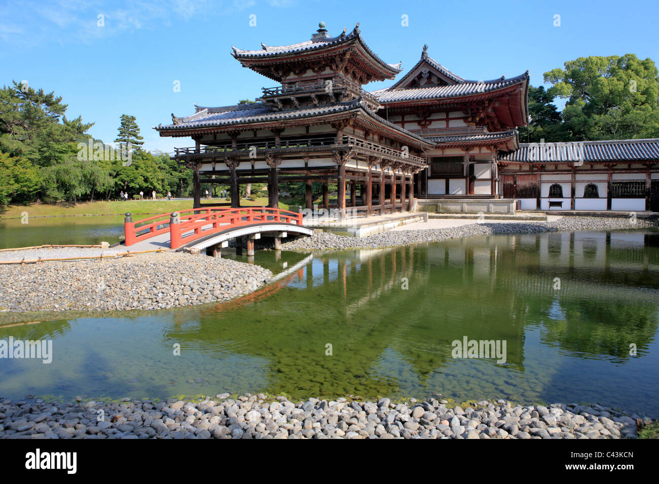 Asia, Asian, Far East, Japan, Japanese, travel destinations, Architecture, building, house, houses, Landscape, nature, Pond, wat Stock Photo