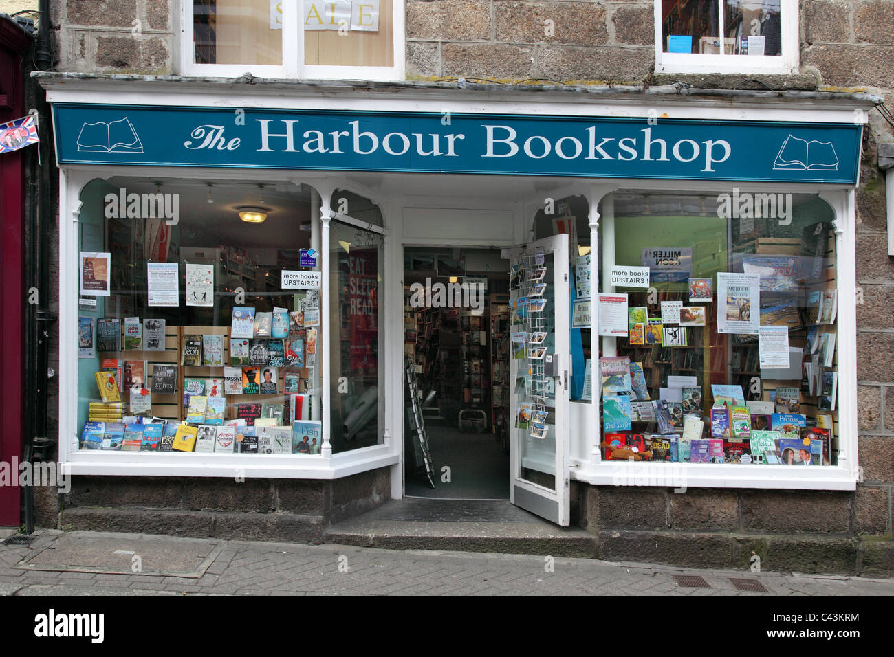 st ives high street shops Stock Photo Alamy