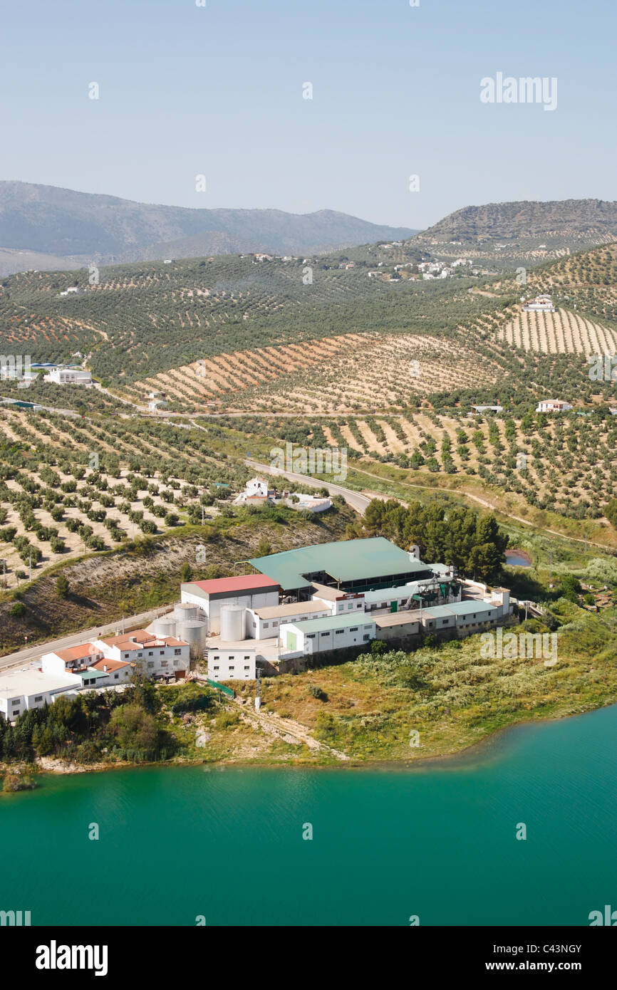 Olive oil factory near Iznajar village and reservoir, Cordoba province