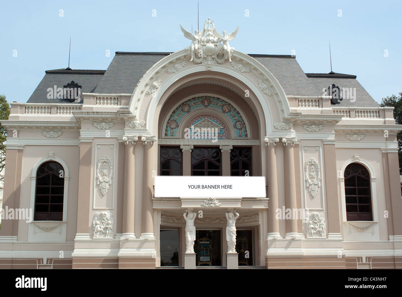 Opera House in Saigon Vietnam Stock Photo