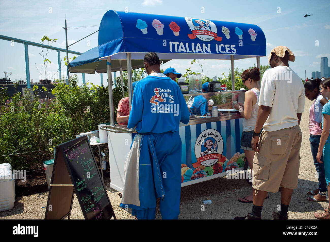 The ice cream store Louie G, a concessionaire for the Parks Dept