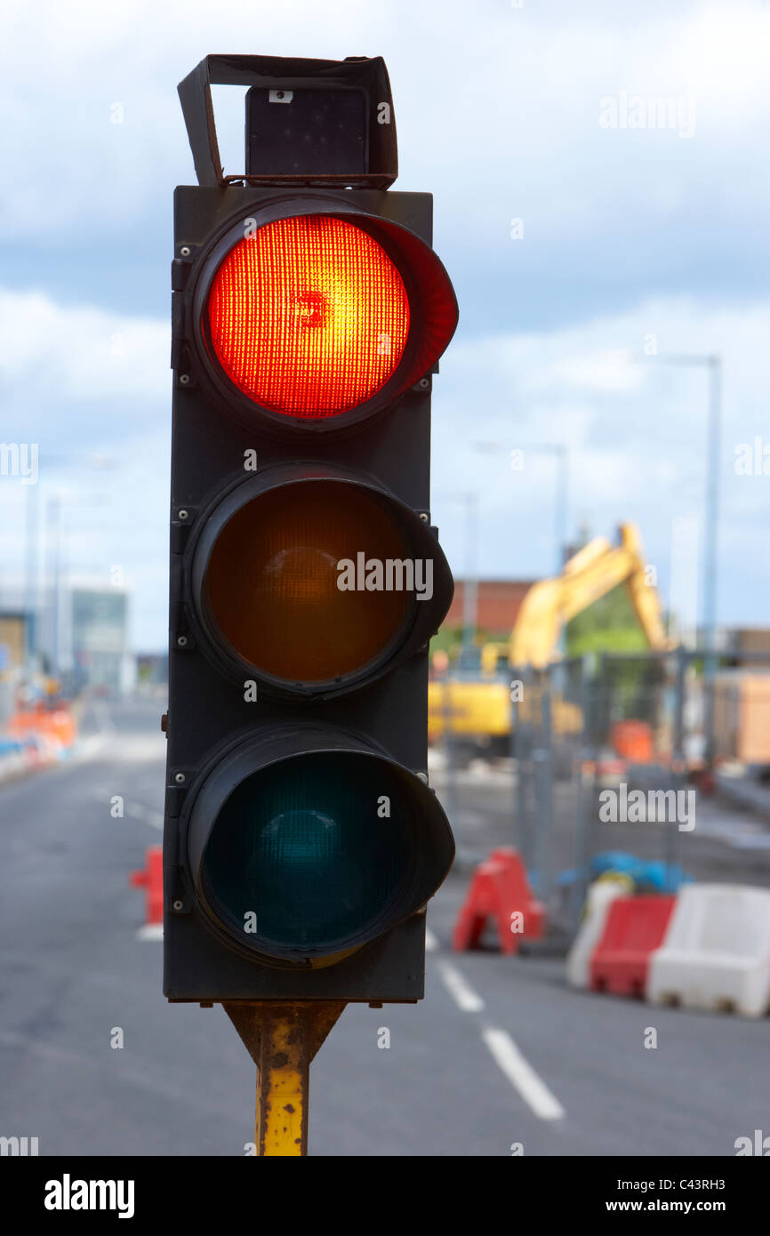 Auto Red Traffic Light Stock Photos & Auto Red Traffic Light Stock
