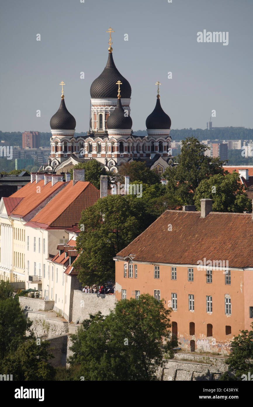 Alexander Newski-Kathedrale, Old Town, Baltic States, cathedral mountain, Estonia, Europe, cathedral, church, Tallinn Stock Photo