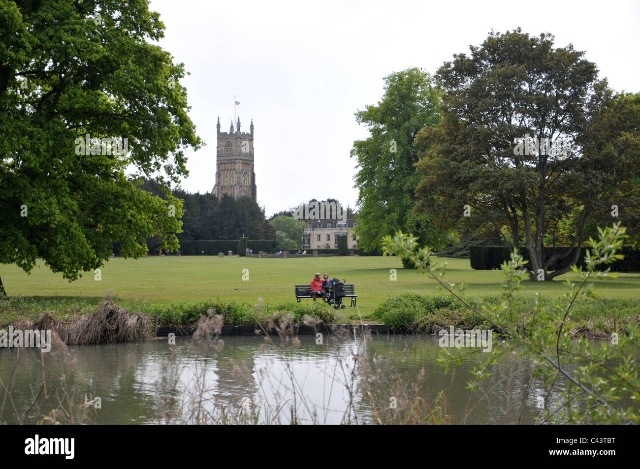 Abbey grounds park in cirencester town gloucestershire Stock Photo Alamy