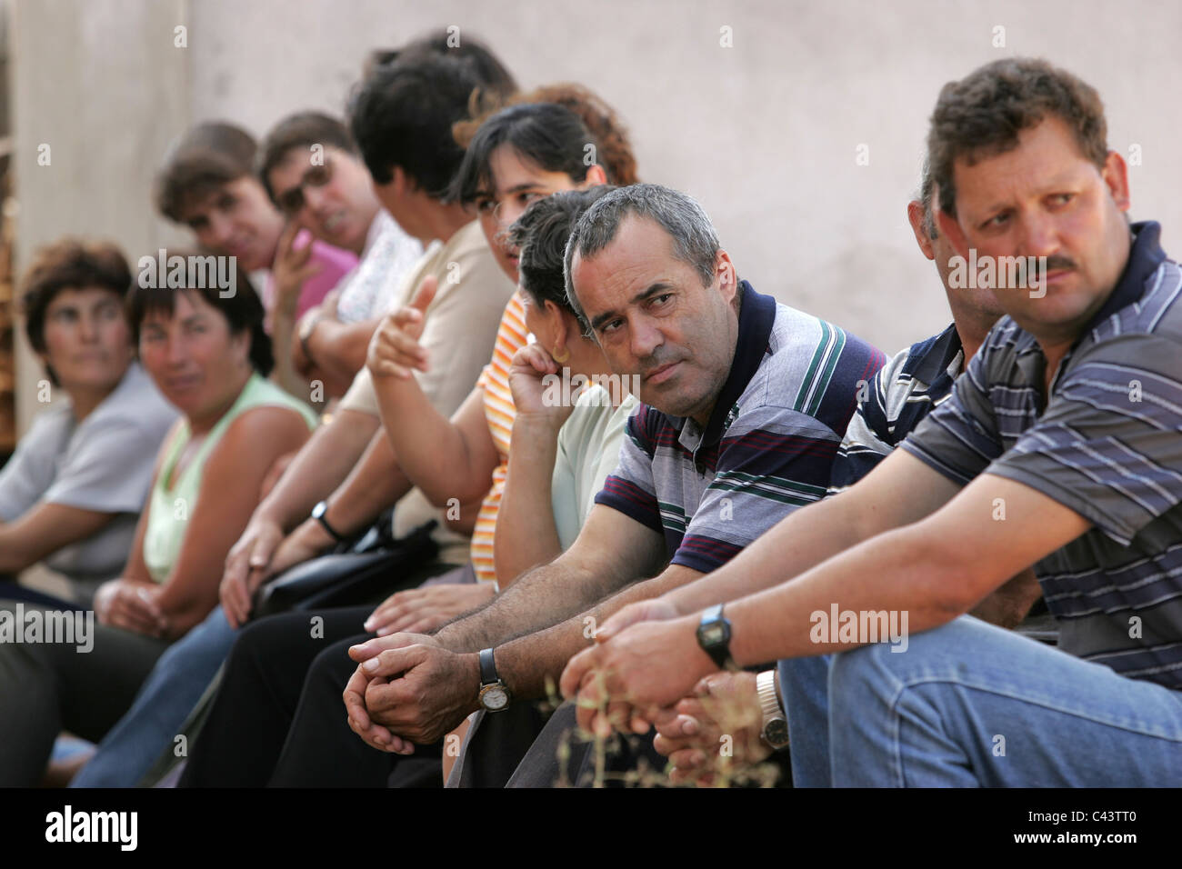 Group of portuguese people Stock Photo