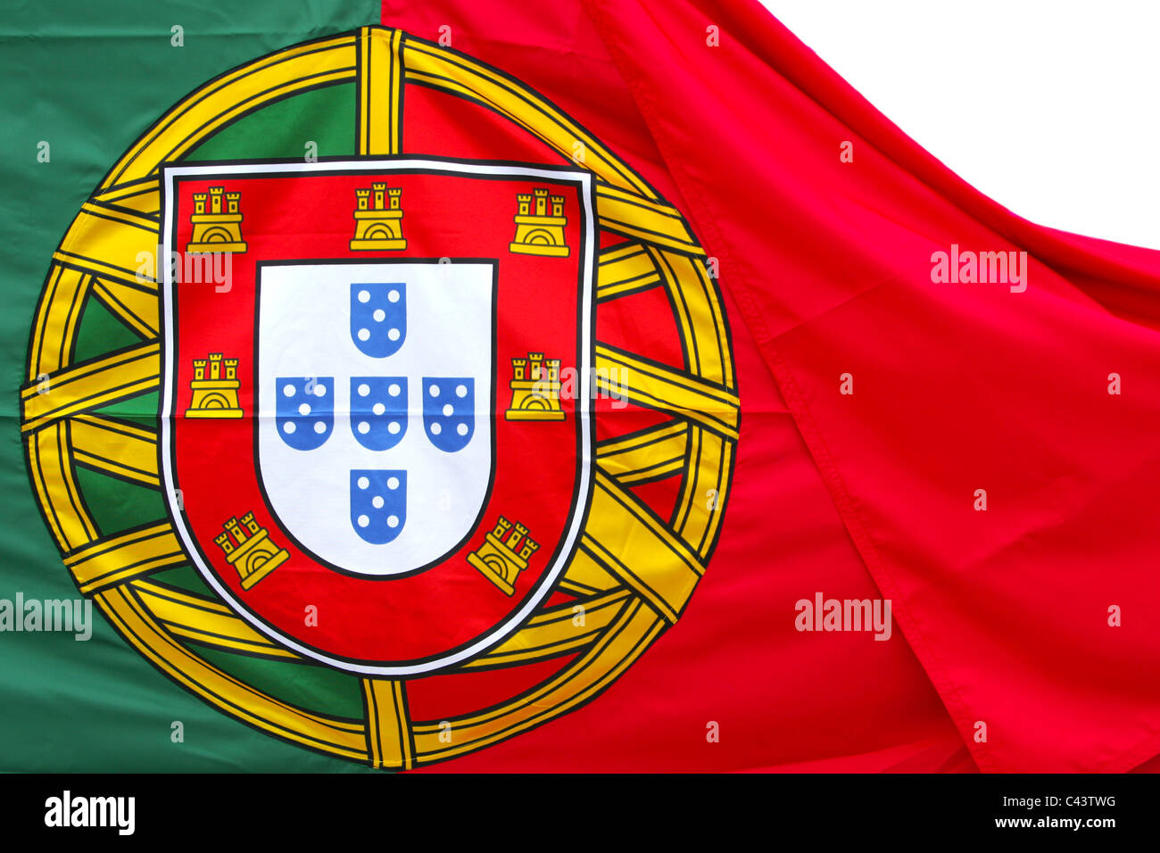 Portugal flag Stock Photo