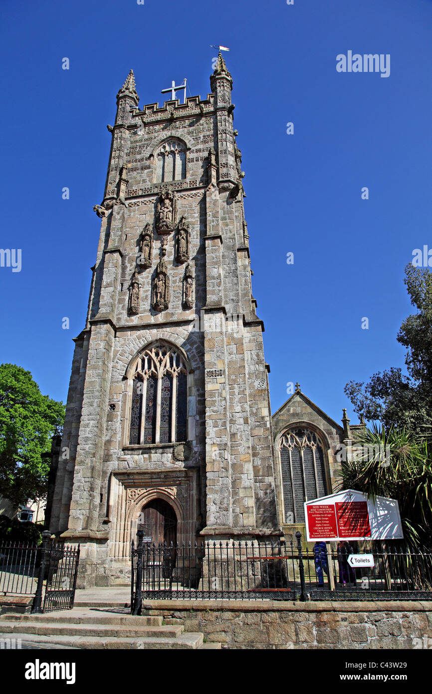 st Austell church Stock Photo