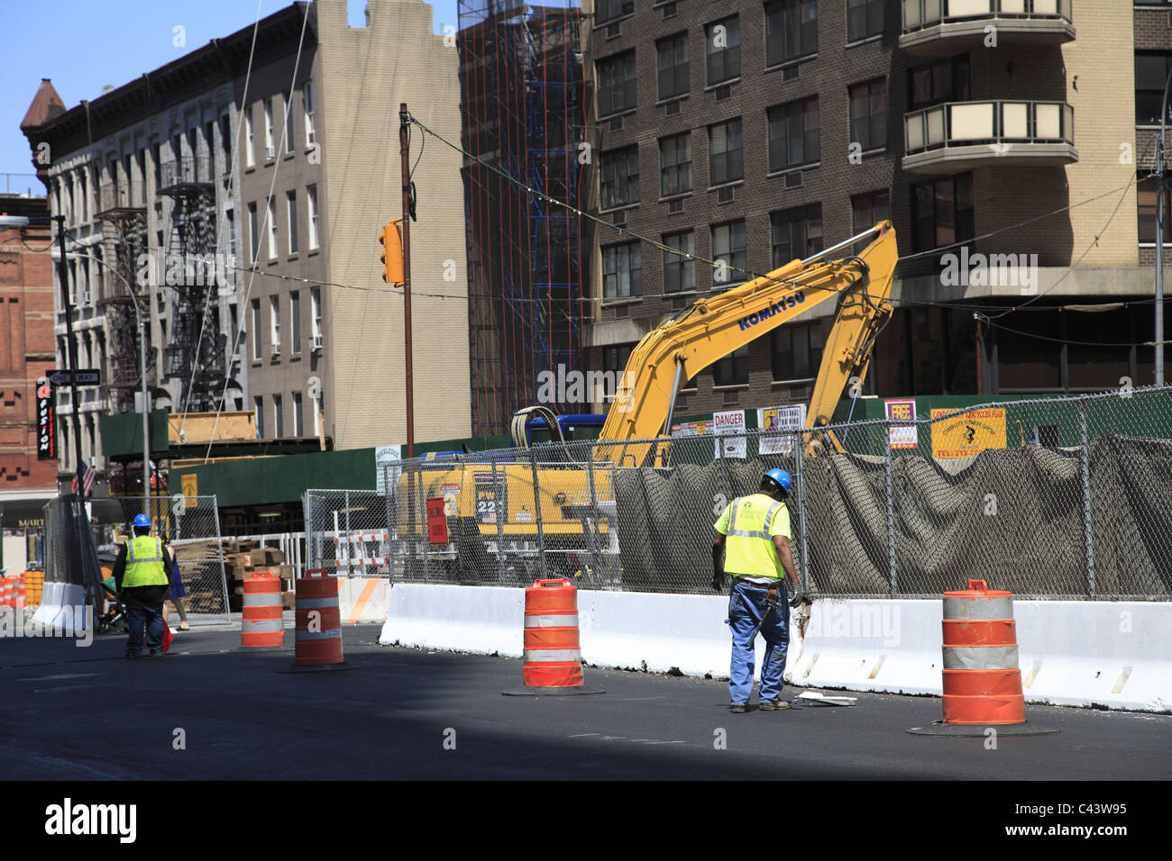 Construction of the Second Avenue Subway, Upper East Side, Manhattan ...