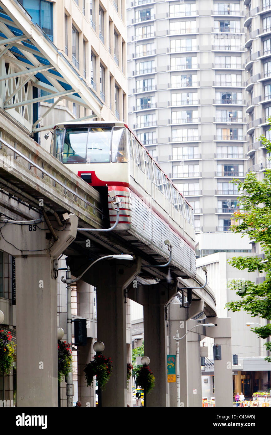 Monorail train in Seattle Washington USA Stock Photo
