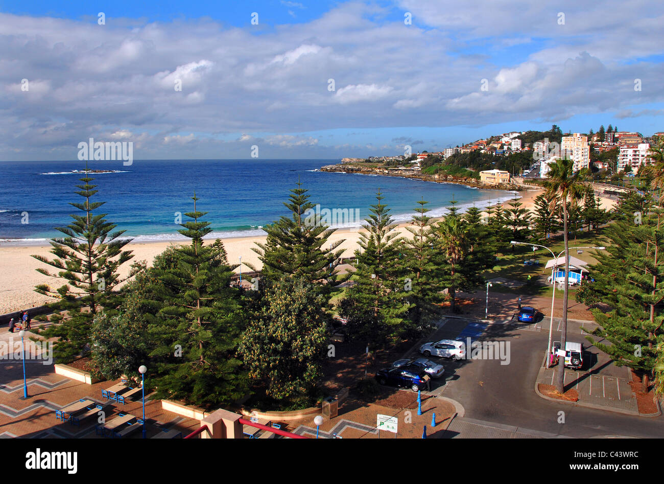Coogee Beach looking south, Sydney New South Wales, Australia Stock Photo