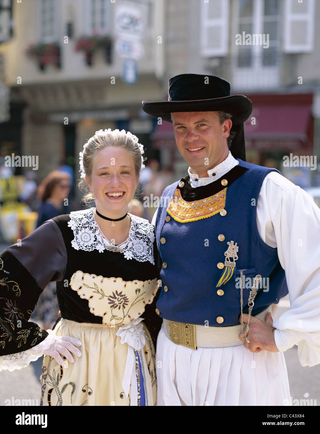 Breton Brittany Couple Dress France Europe Holiday Landmark Breton Brittany Couple Dress France Europe Holiday Landmark