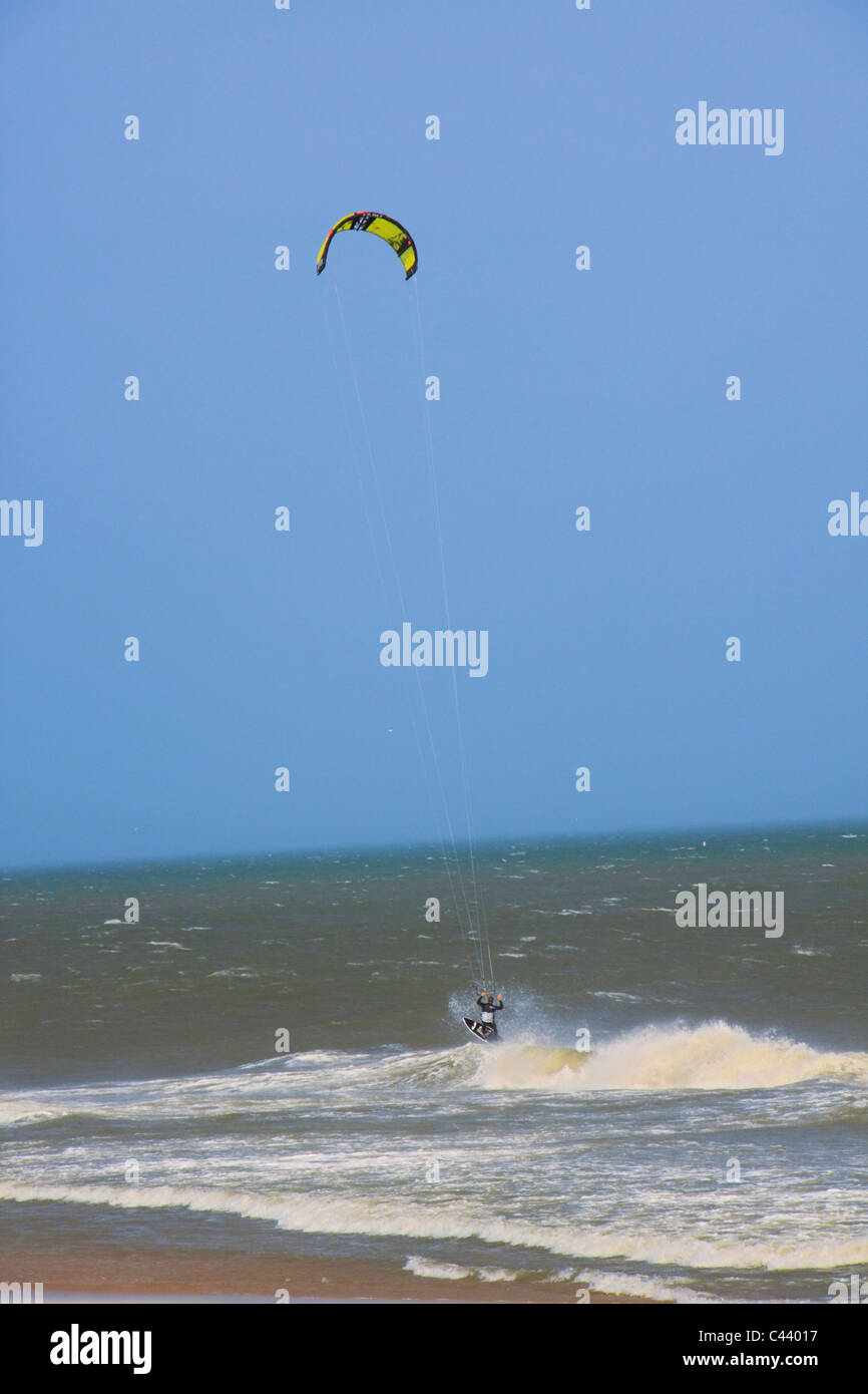 Kiteboarding at Cape Hatteras National Seashore, Outer Banks, Buxton