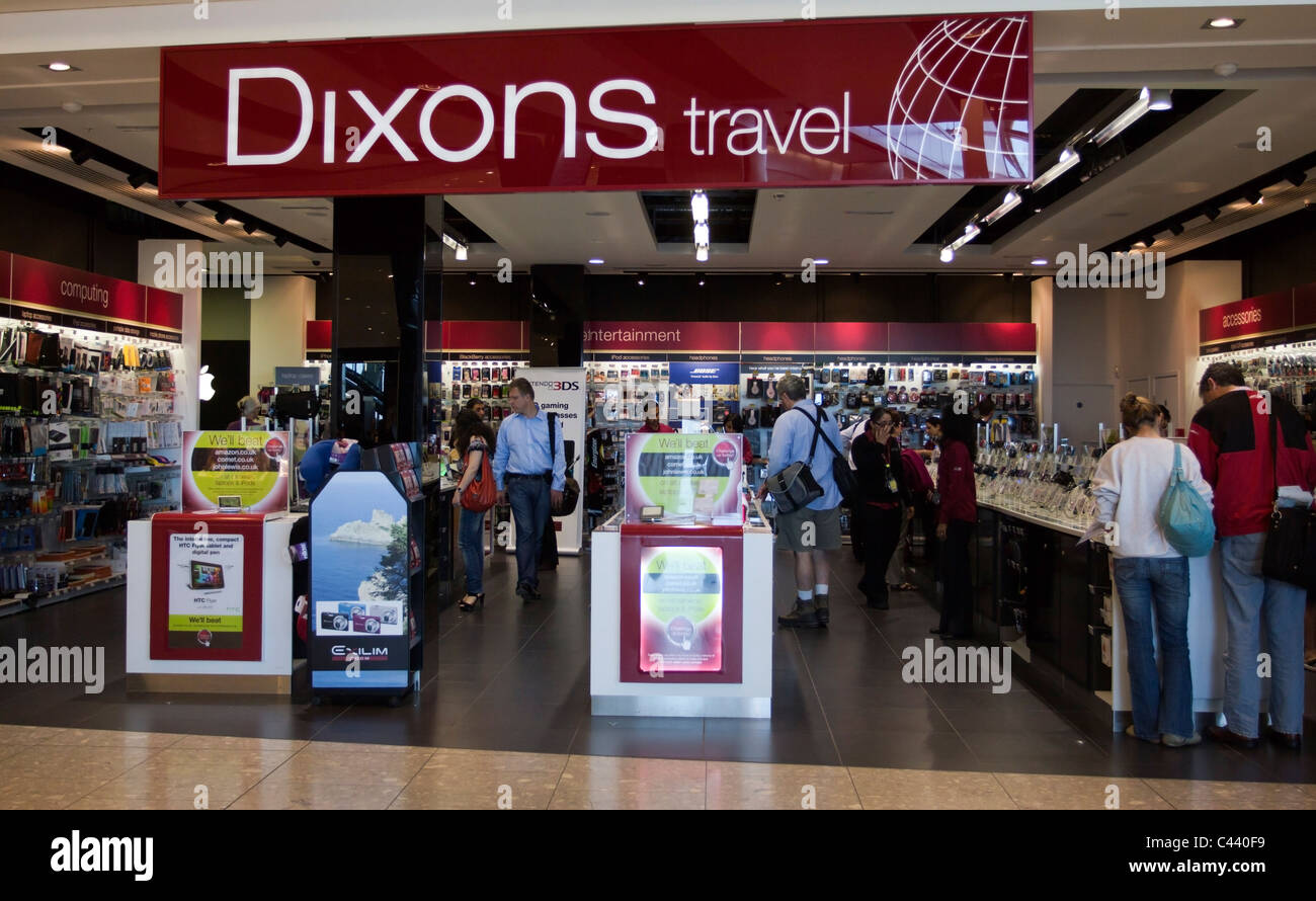 Dixons Travel - Duty Free Electirical Retailer - Heathrow Airport Terminal 5 - London Stock Photo