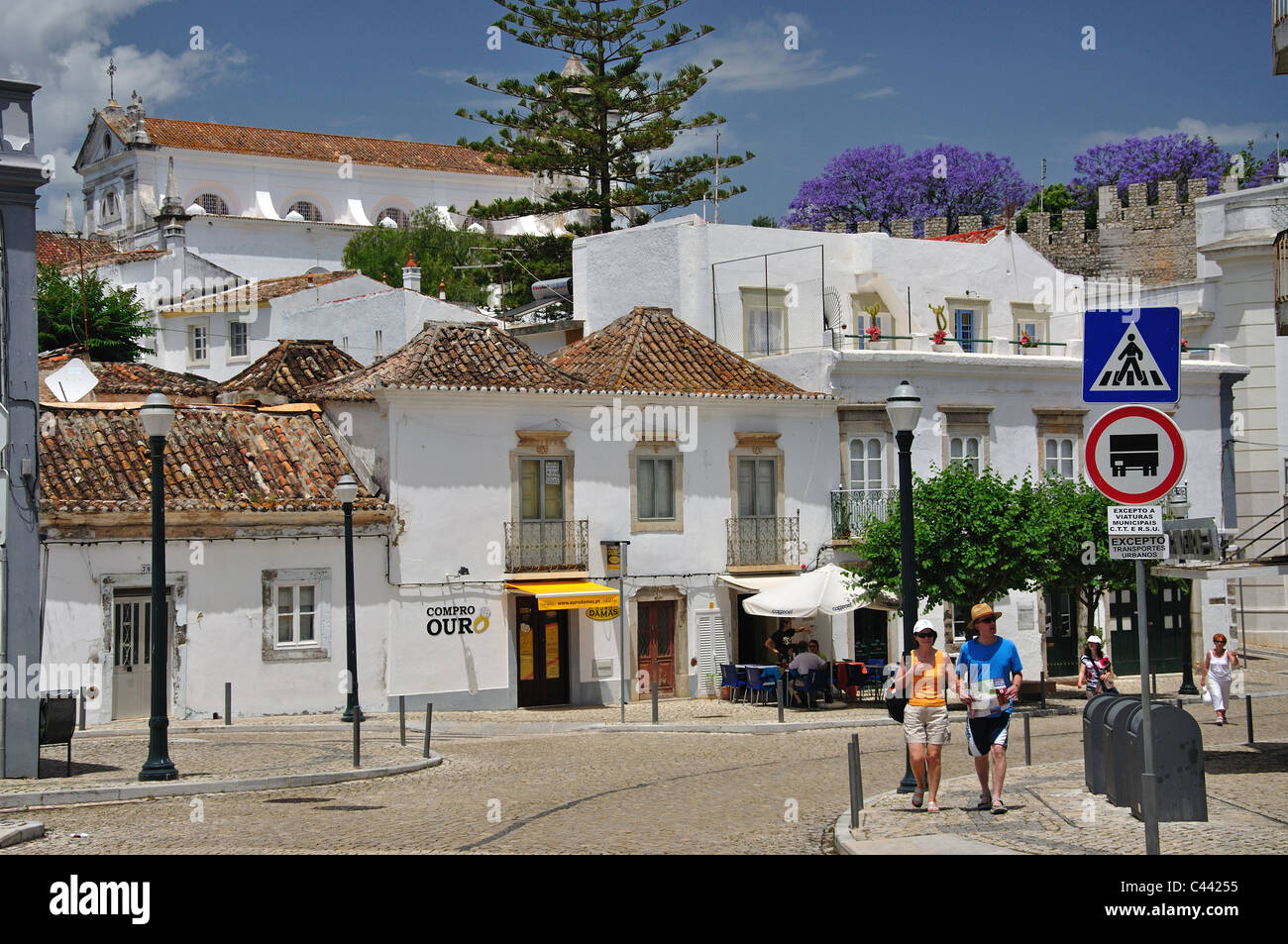 Rua da Liberade, Tavira, Algarve Region, Portugal Stock Photo