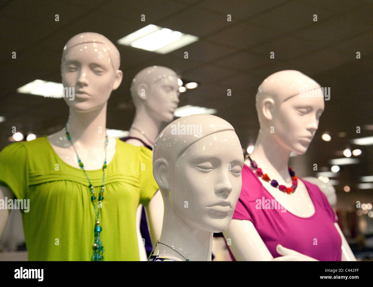 Mannequins in womenswear marks spencer hires stock photography and