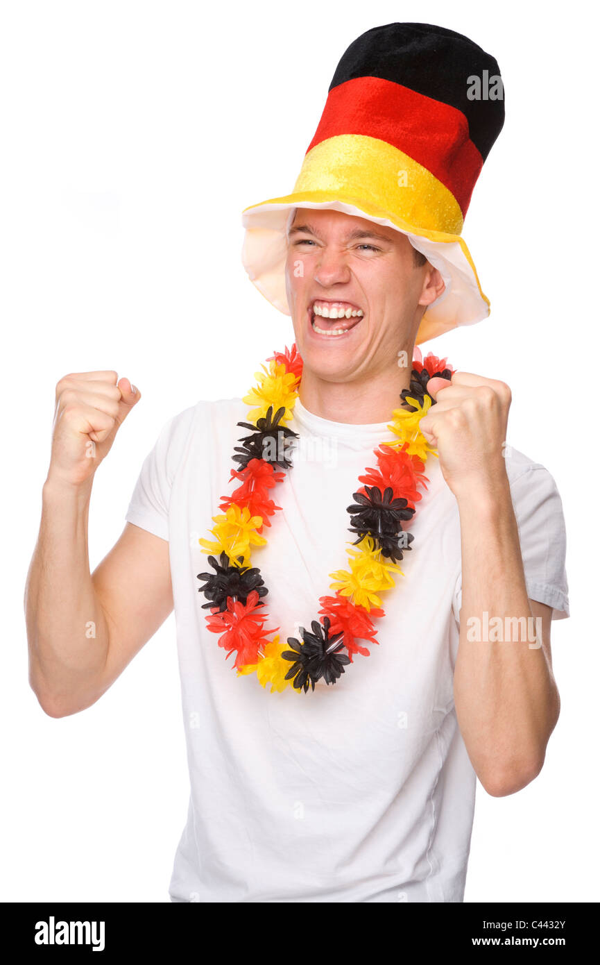 Full isolated studio picture from a german soccer fan Stock Photo Alamy