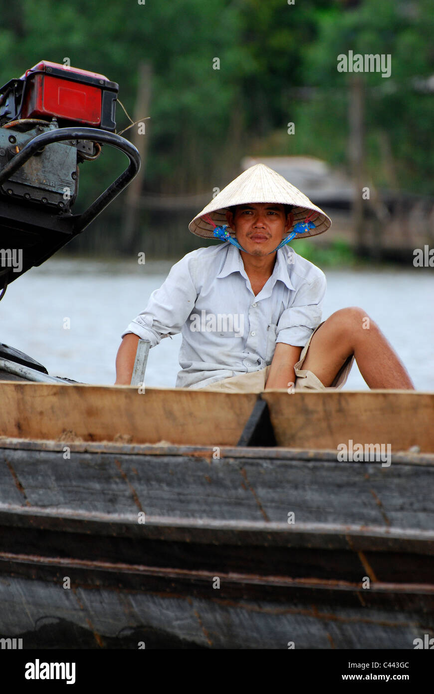 Vietnam Mekong Delta - boat people working Stock Photo - Alamy