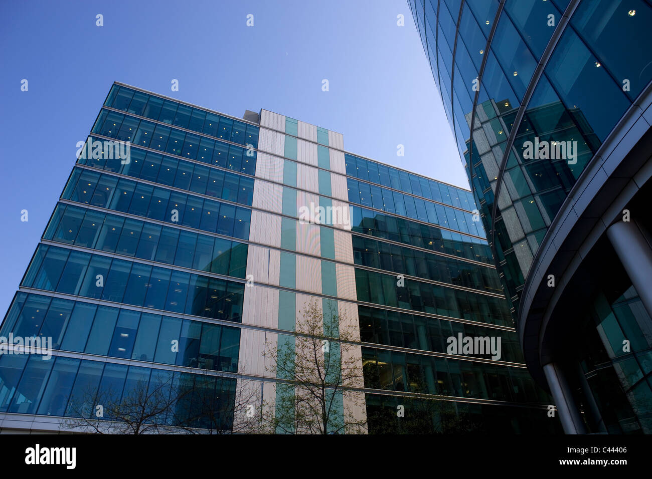 modern tall office building detail in london Stock Photo