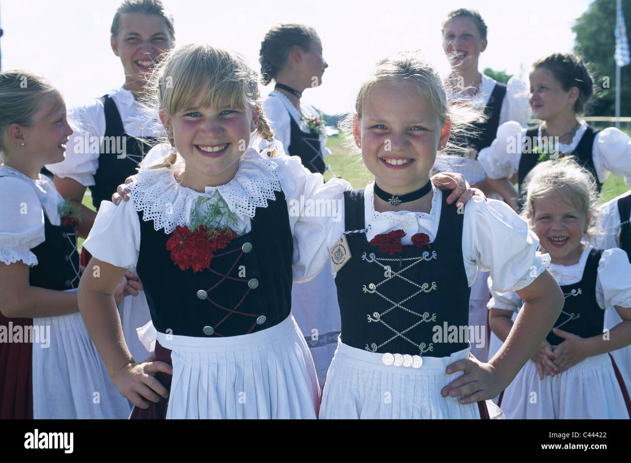 Bavarian Princess Costume Multi-Coloured Child