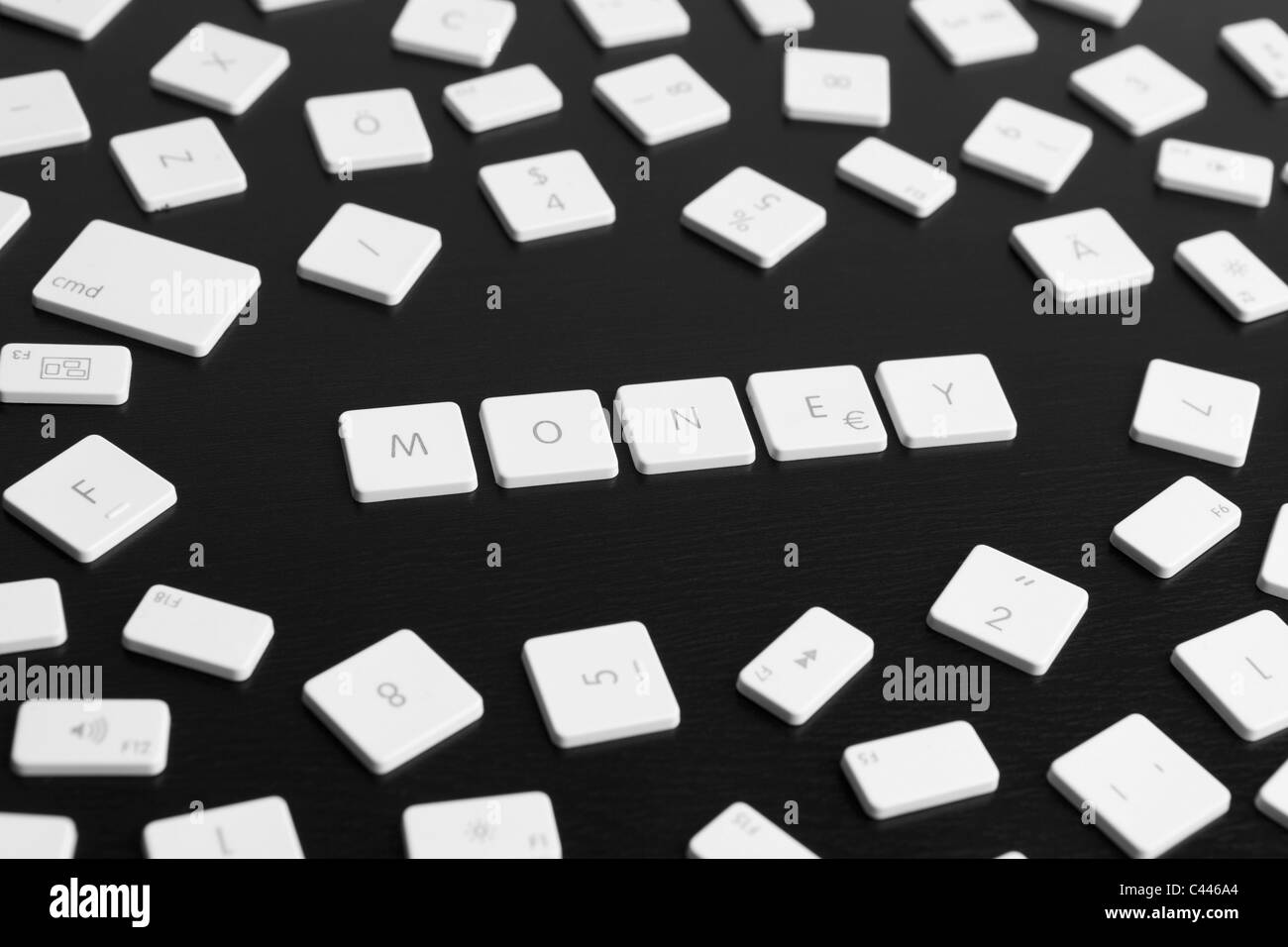 Computer keys spelling the word MONEY Stock Photo