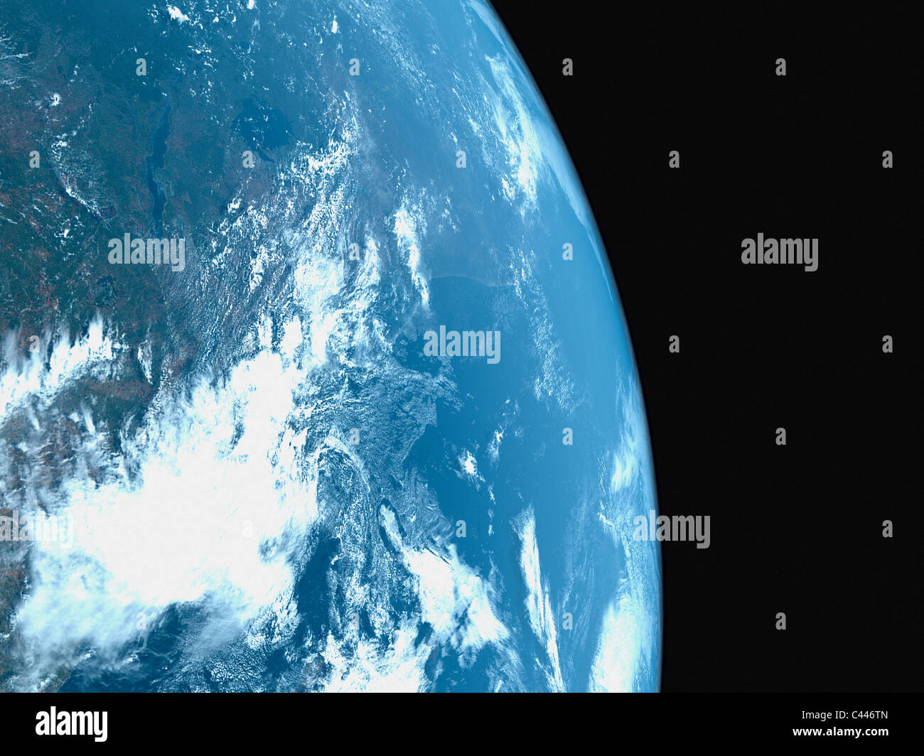 Planet earth, satellite view Stock Photo