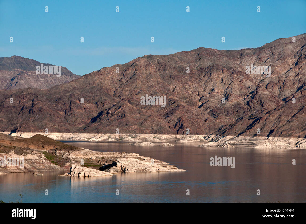 bathtub ring, Lake Mead, lake, drought, Nevada, March, landscape, USA