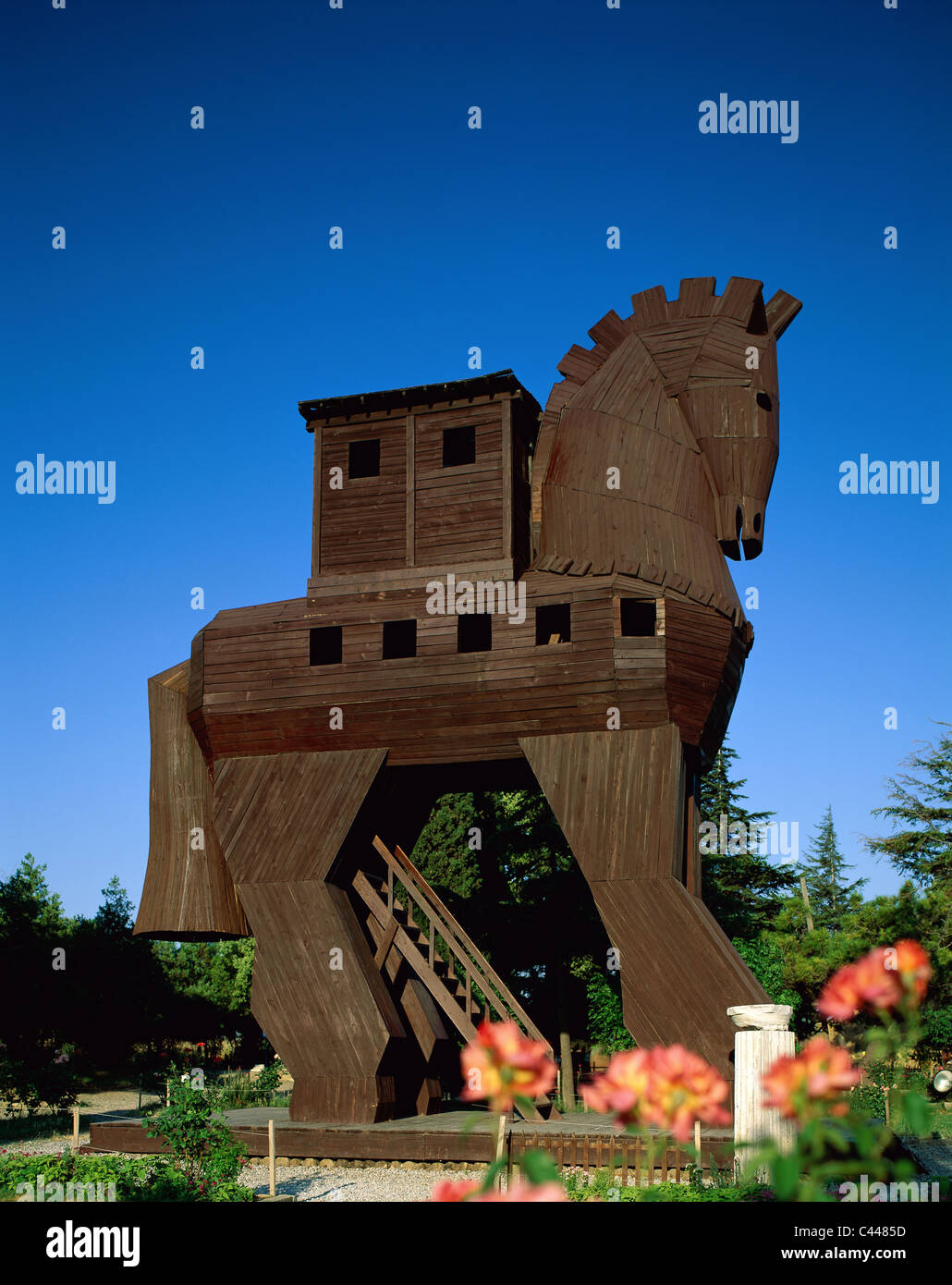 Heritage, Holiday, Landmark, Replica, Tourism, Travel, Trojan horse, Troy, Turkey, Unesco, Vacation, World, Stock Photo