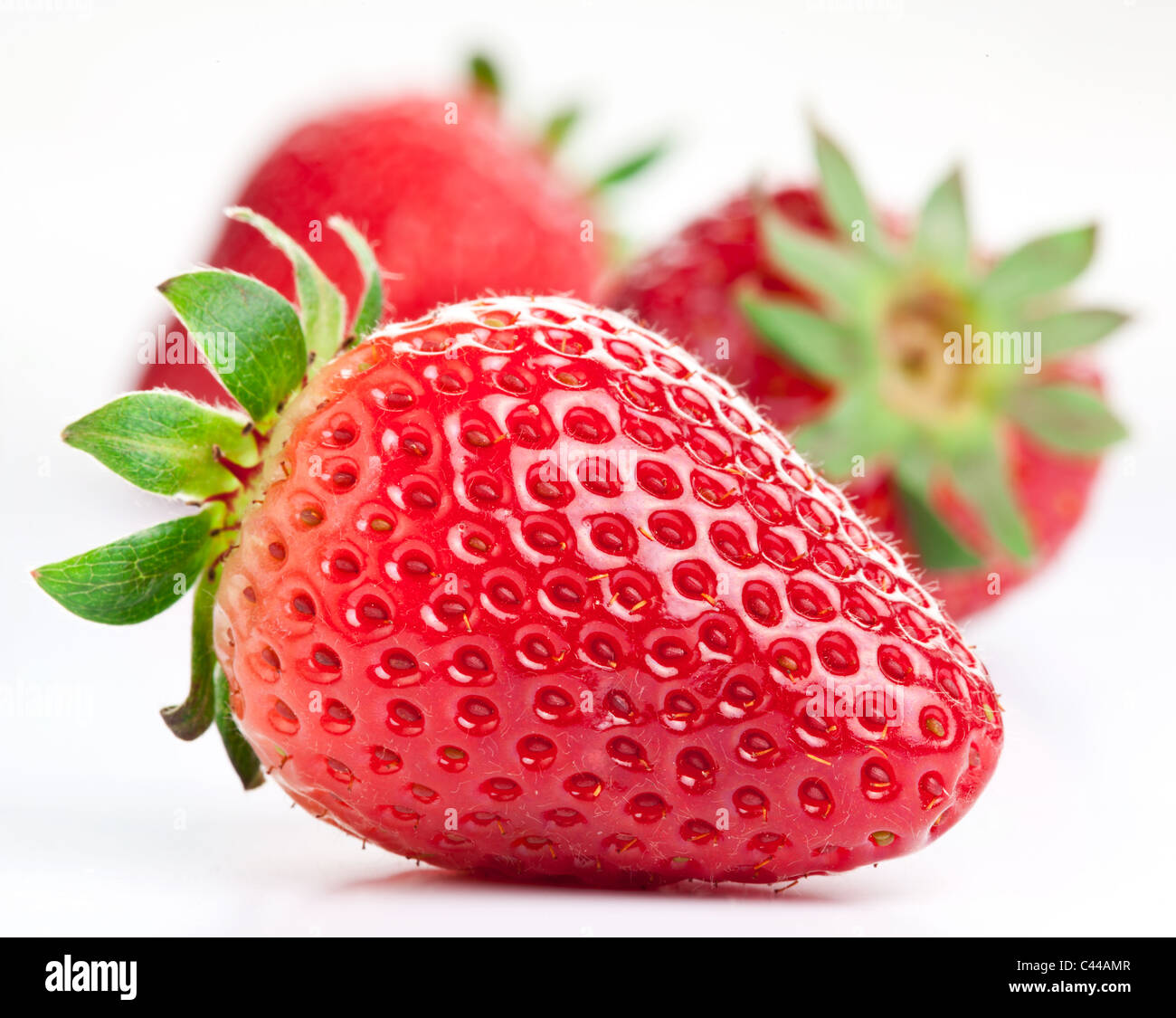 Ripe juicy strawberry close hi-res stock photography and images - Alamy