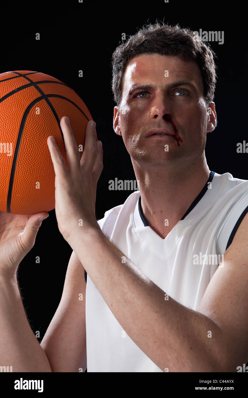 A bruised basketball player hires stock photography and images Alamy