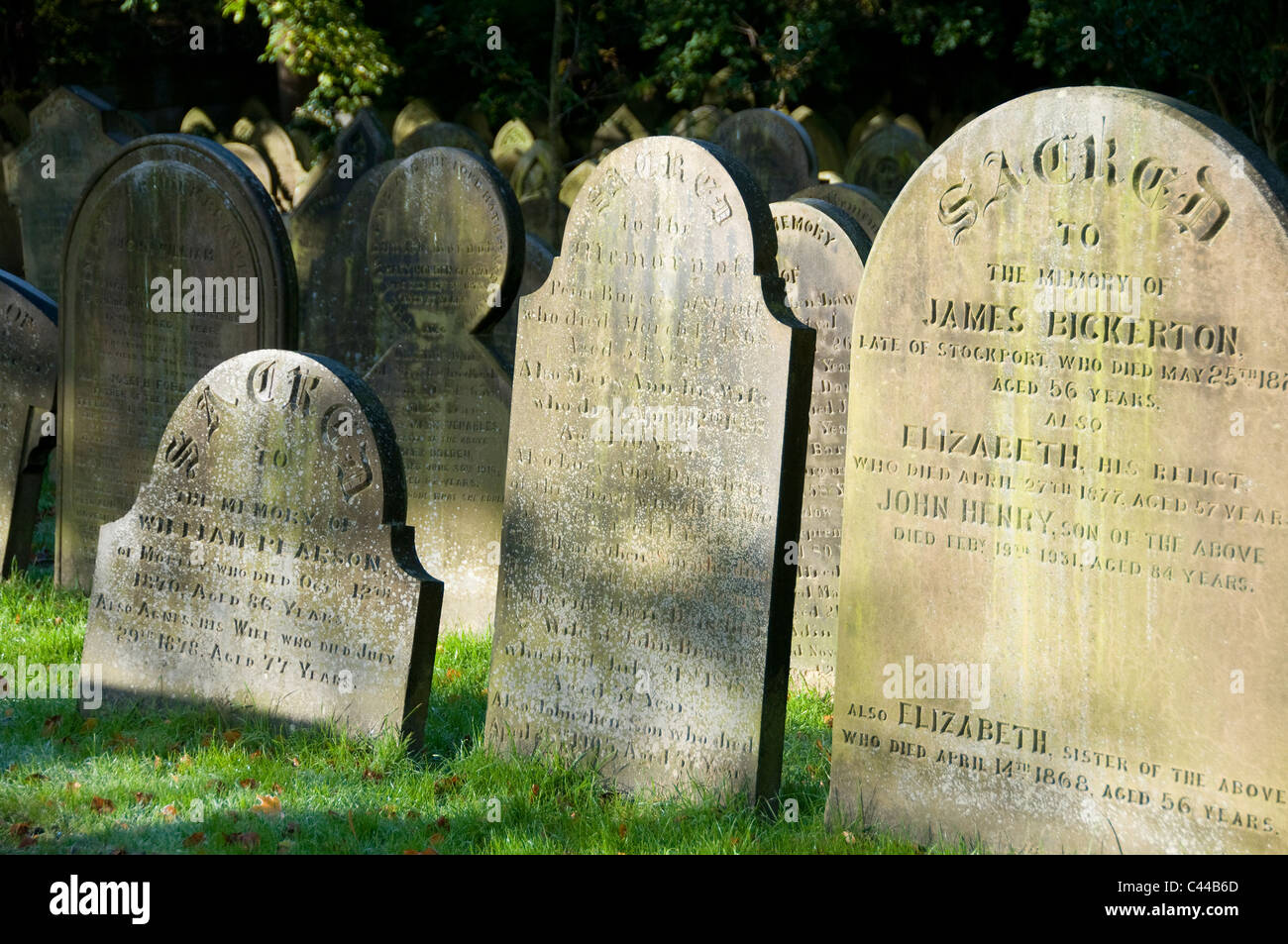 Christian graveyard, Cheshire Stock Photo - Alamy