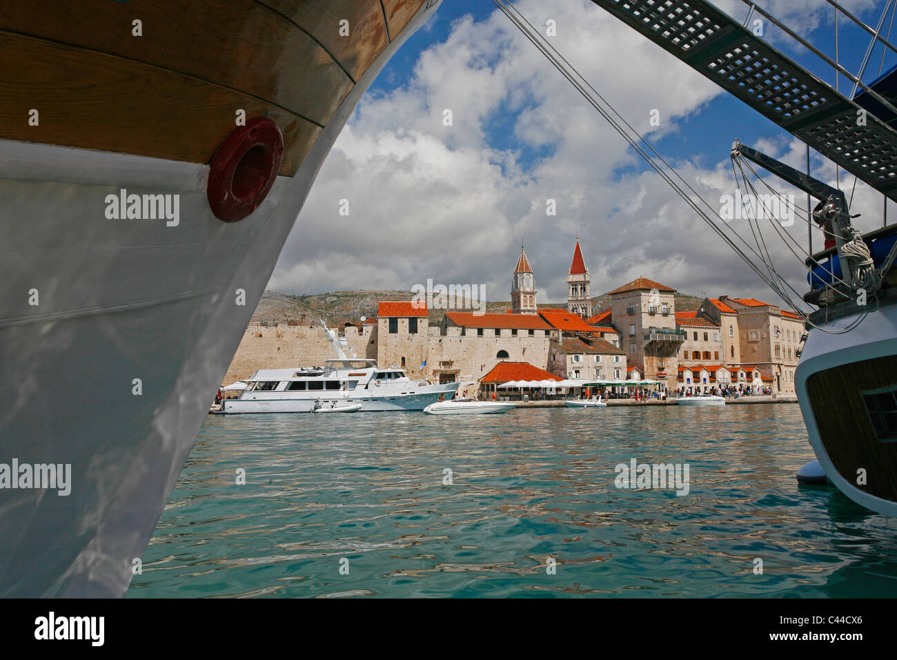 Trogir town waterfront Stock Photo