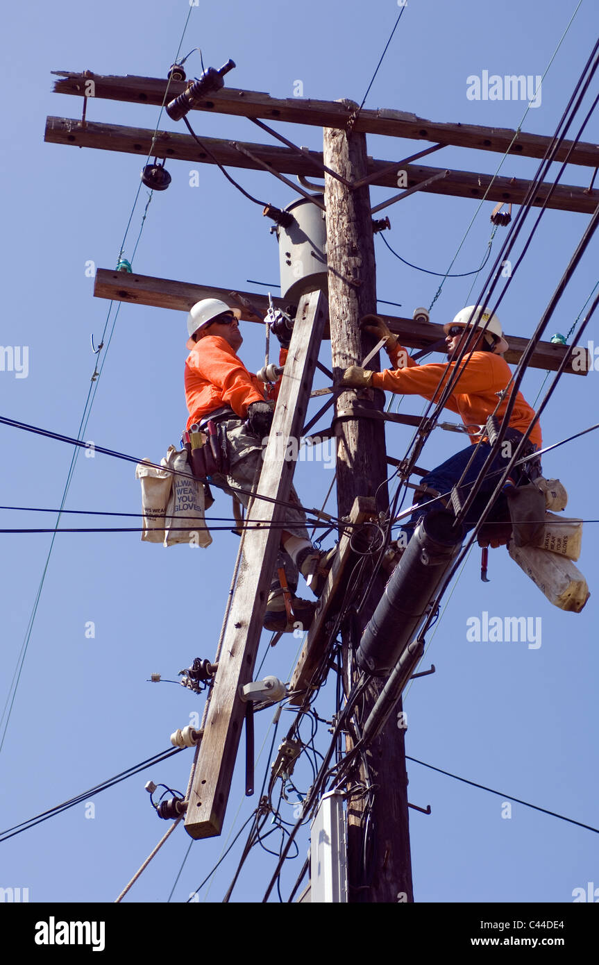 Electric Utility Lineman High Resolution Stock Photography and Images ...