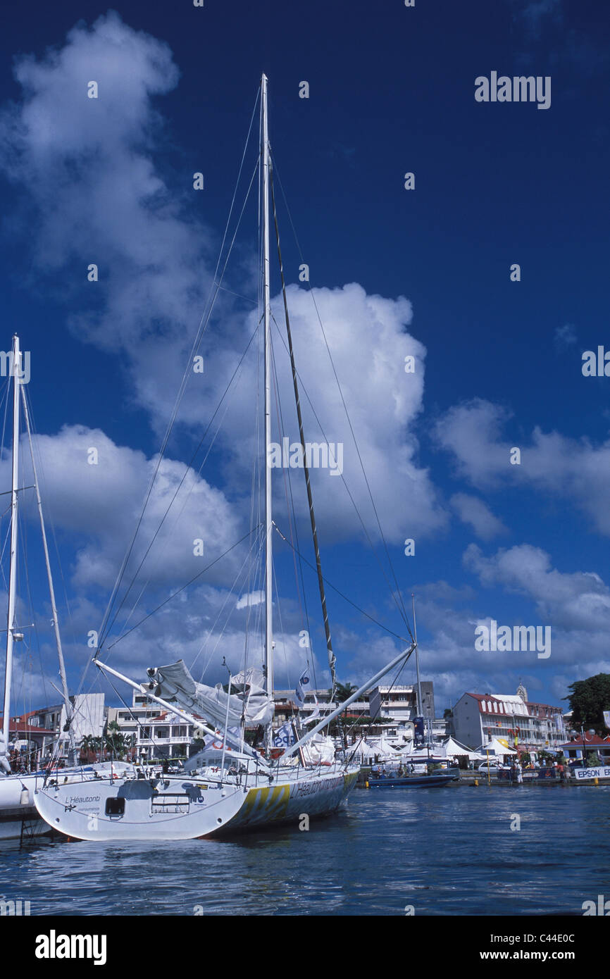 Ships, sailing ships, La route you Rhum, Antilles, Caribbean, harbour, port, Guadeloupe, Point-à-Pitre, France, exotic, Stock Photo