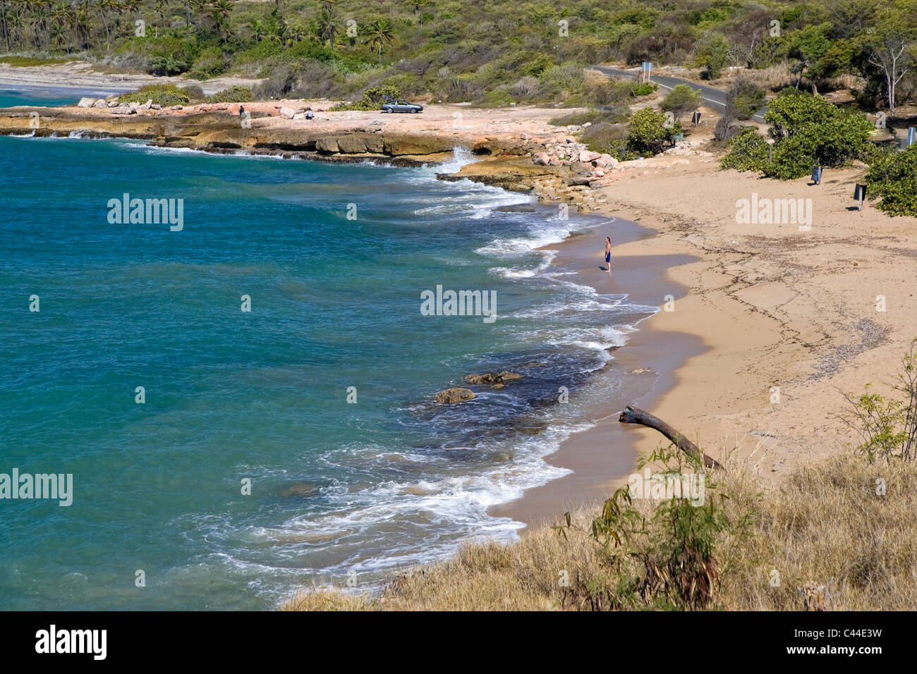Usa, Caribbean, Puerto Rico, West Coast, Guanica Biosphere Reserve, Playa Santa Stock Photo