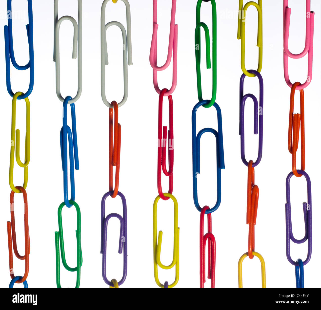 paperclip chains Stock Photo