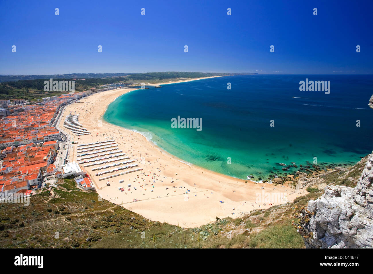 Nazaré beach resort, Estremadura, Portugal Stock Photo