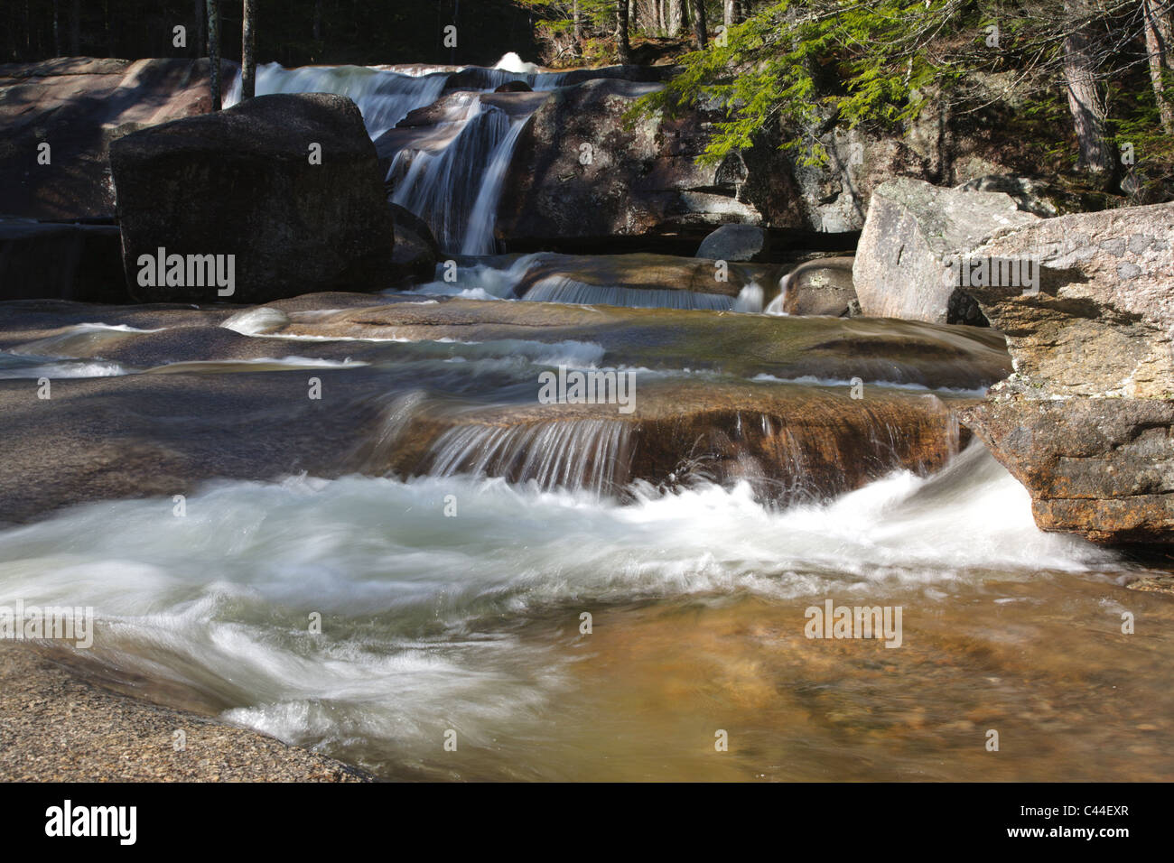 Diana's Bath in Bartlett, New Hampshire USA. Diana's Baths is a series ...