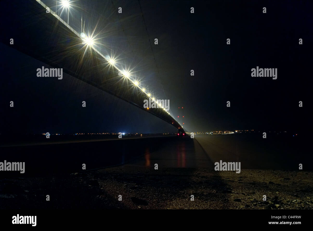 Humber Bridge, Hull, East Yorkshire, England. Stock Photo