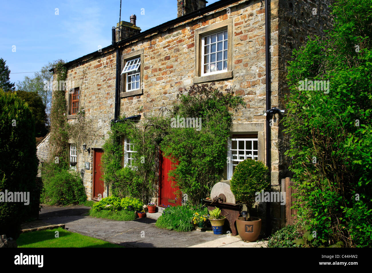 Cottages at Bolton By Bowland Lancashire Stock Photo Alamy