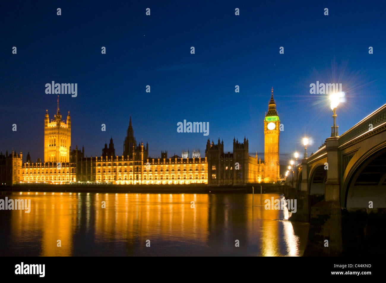 The Houses of Parliament, Westminster, London, England, UK Stock Photo