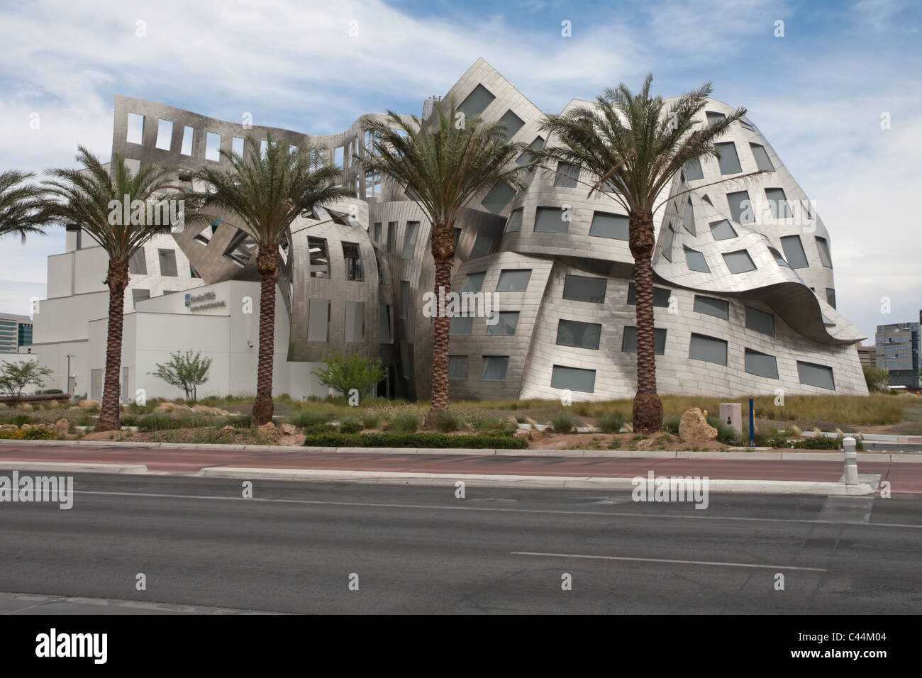 LAS VEGAS NEVADA - June 1: Modernist architect Frank Gehry's creation The Cleveland Clinic Lou Ruvo Stock Photo