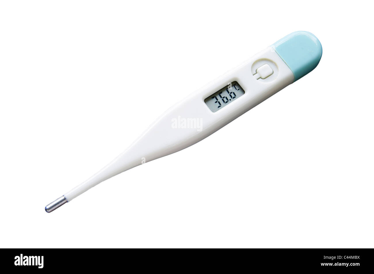 Digital Thermometer showing body temperature in degree celsius Stock Photo  - Alamy
