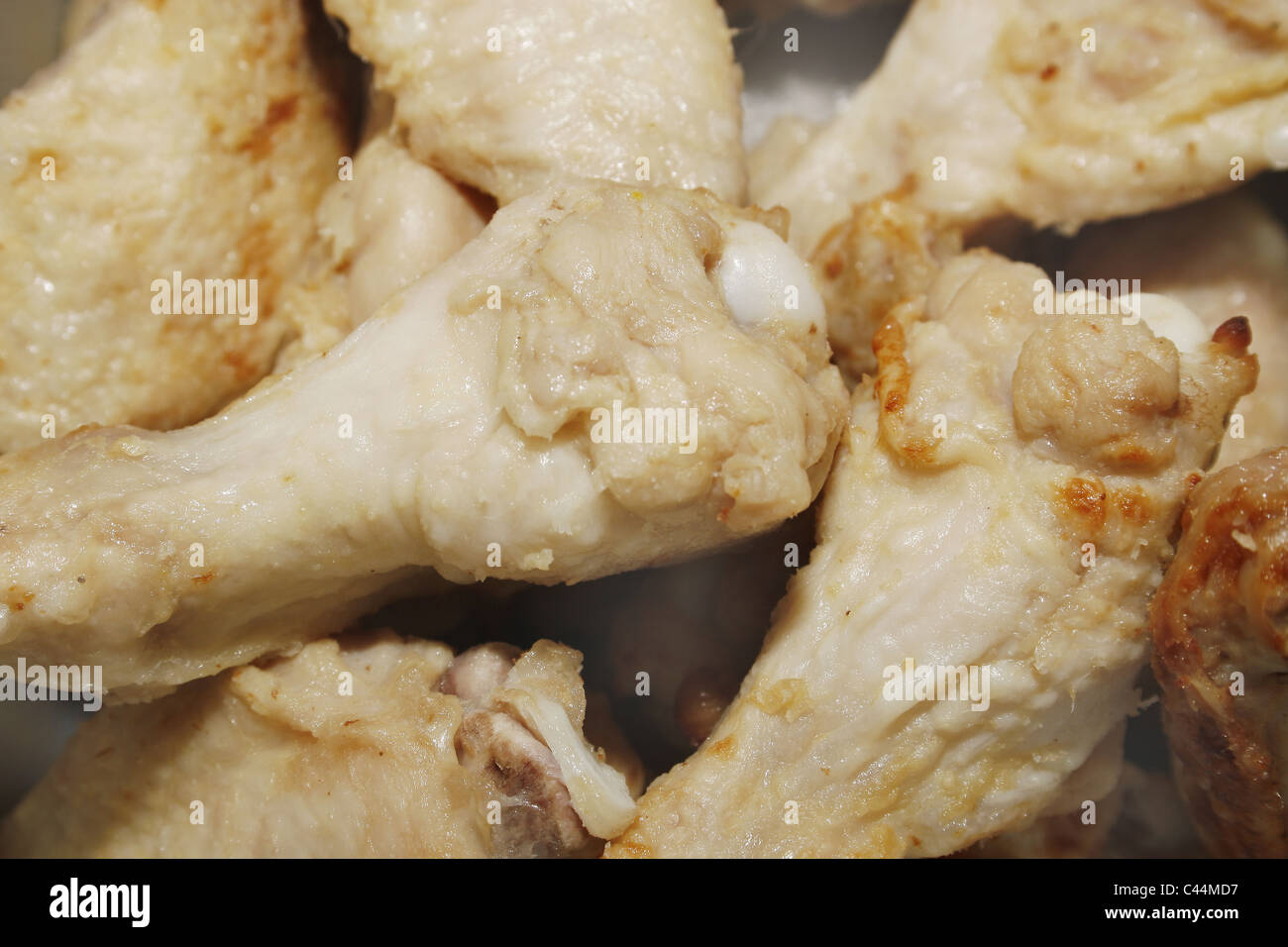 close up image of raw chicken wings Stock Photo