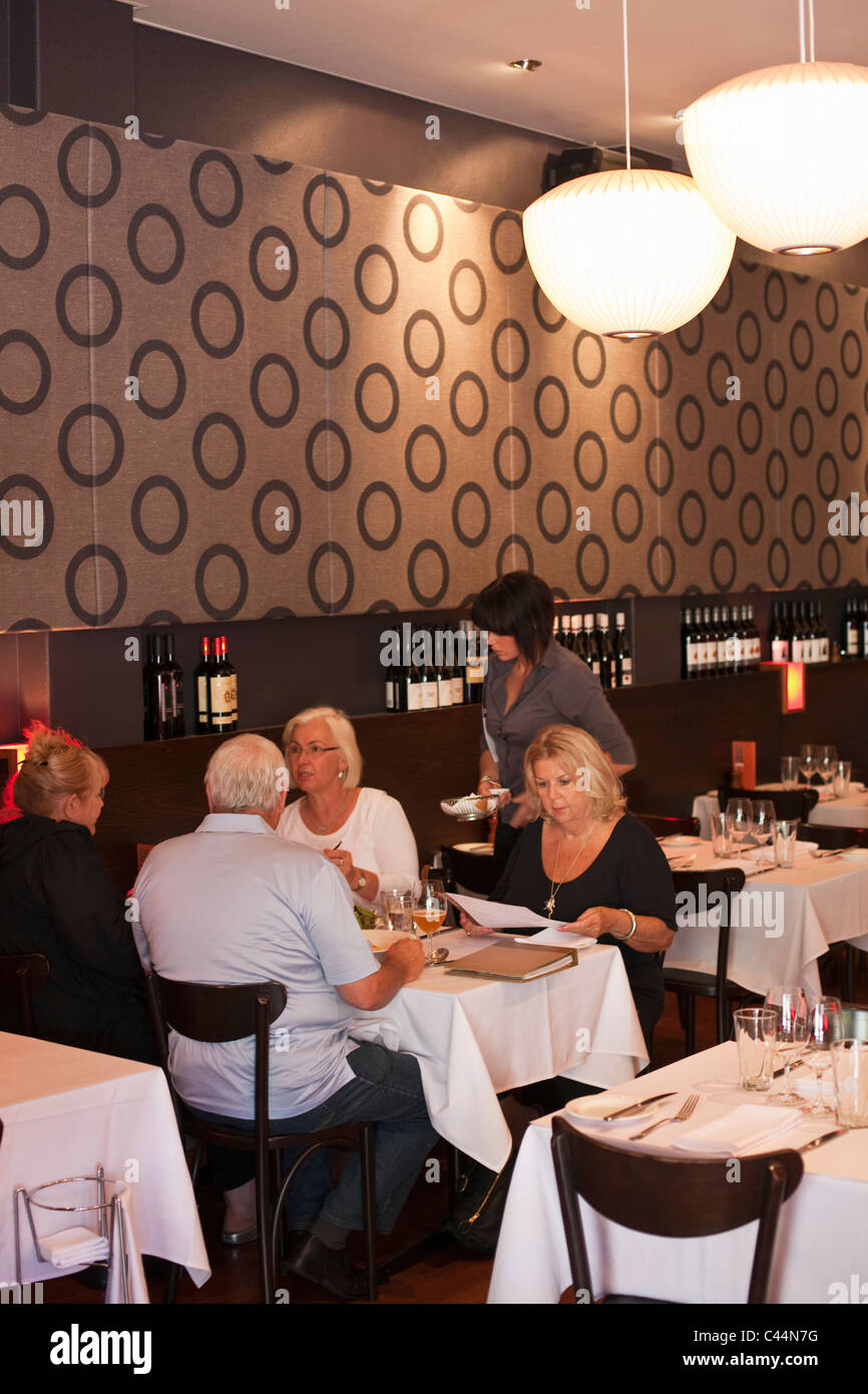 Diners at Must Wine Bar.  Mt Lawley, Perth, Western Australia, Australia Stock Photo