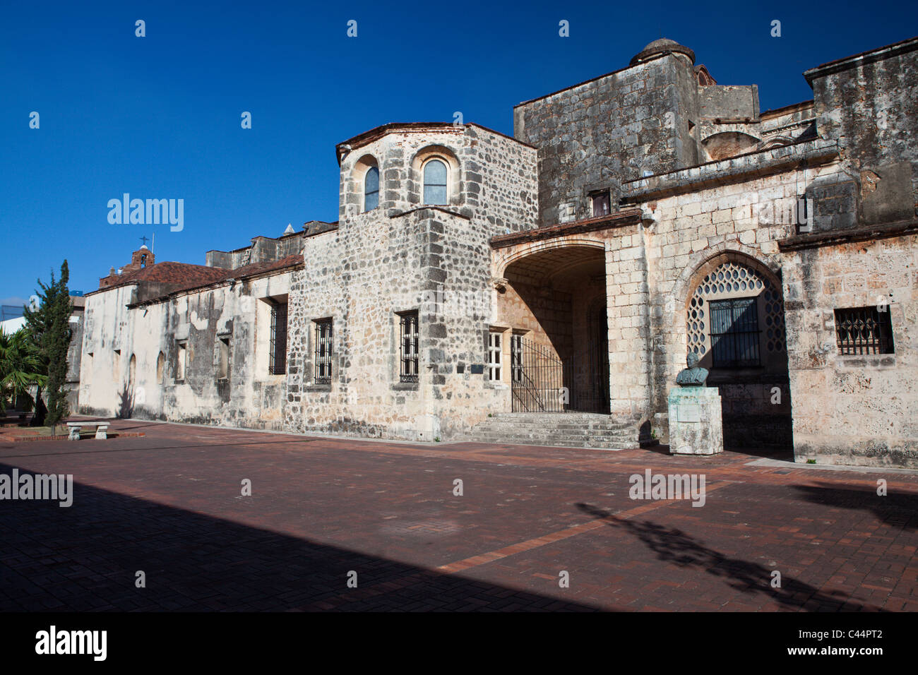 Courtyard Cathedral of Santo Domingo, Santo Domingo, Dominican Republic Stock Photo