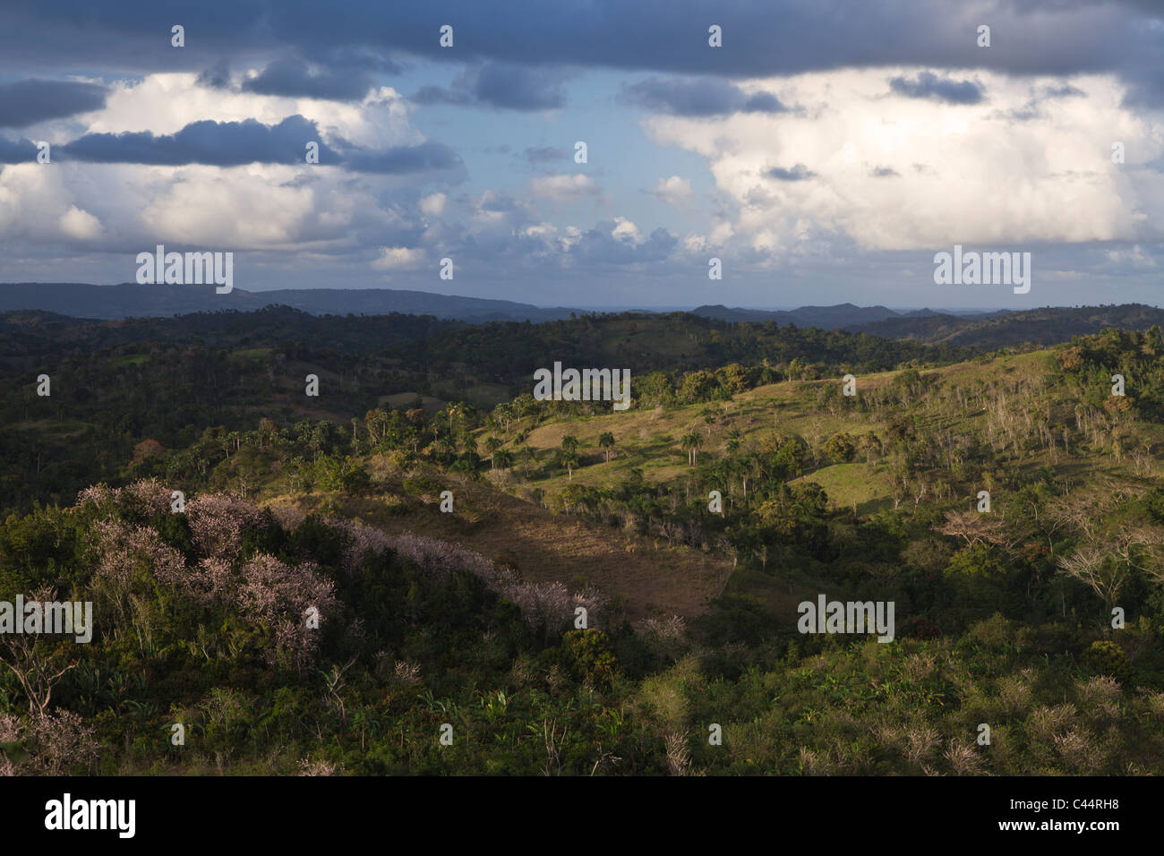 Hills in the Outback, Punta Rucia, Dominican Republic Stock Photo